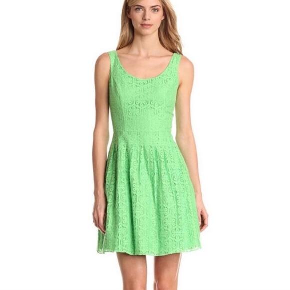 Lilly Pulitzer Lace Dress Posey Green Daisy Lane Coquette Wedding Guest Twee 8 - Picture 10 of 10